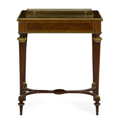 French Marquetry Wine Serving Accent Table by Paul Sormani & Fils