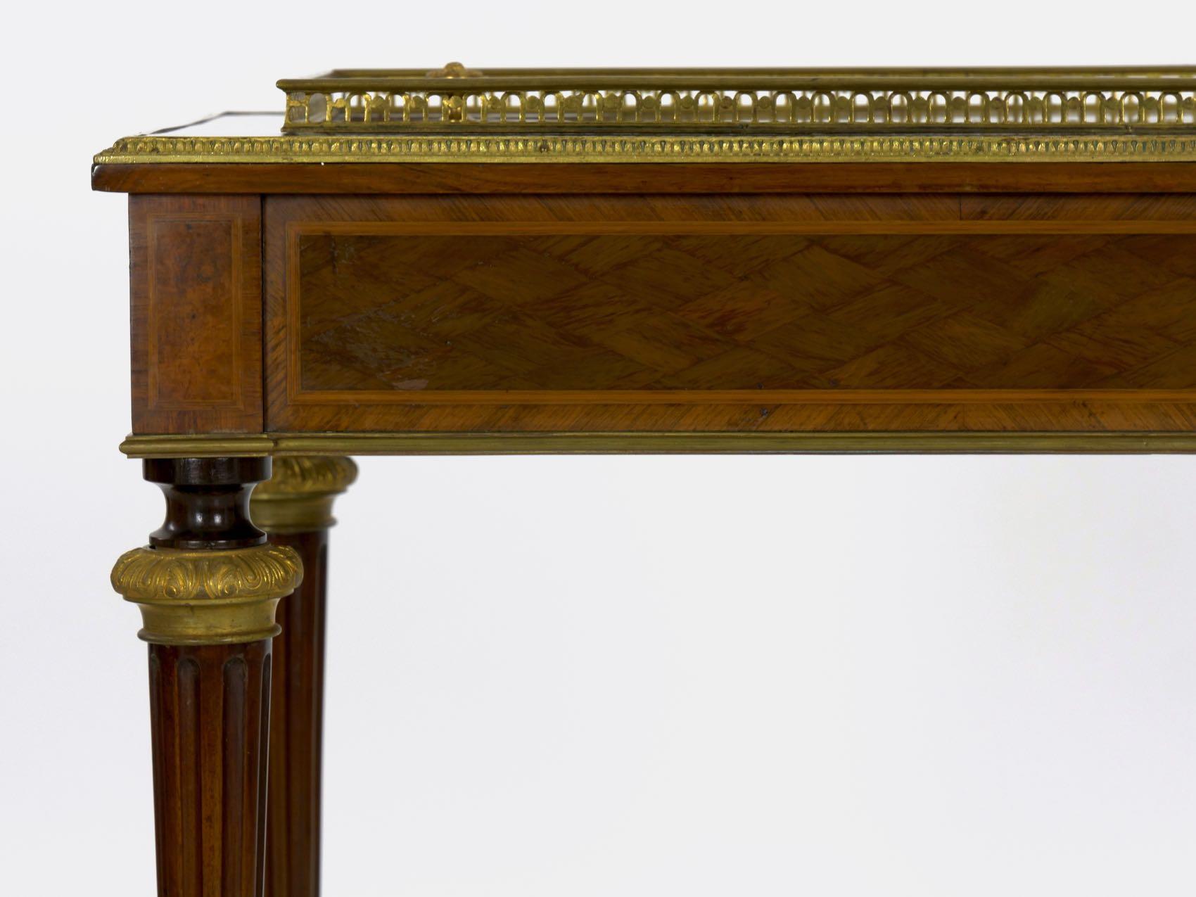 19th Century French Marquetry Wine Serving Accent Table by Paul Sormani & Fils