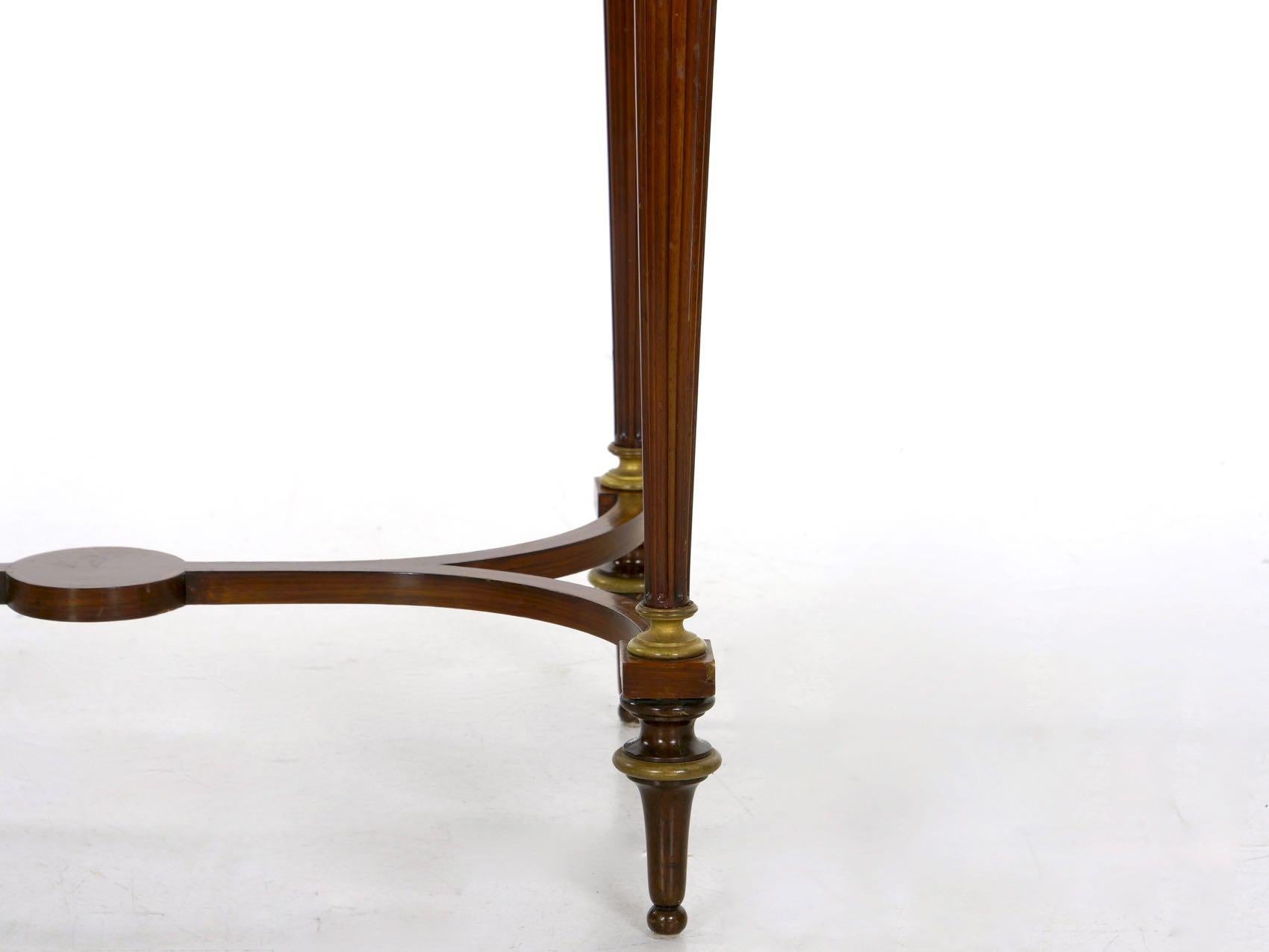 French Marquetry Wine Serving Accent Table by Paul Sormani & Fils 1