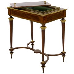 French Marquetry Wine Serving Accent Table by Paul Sormani & Fils