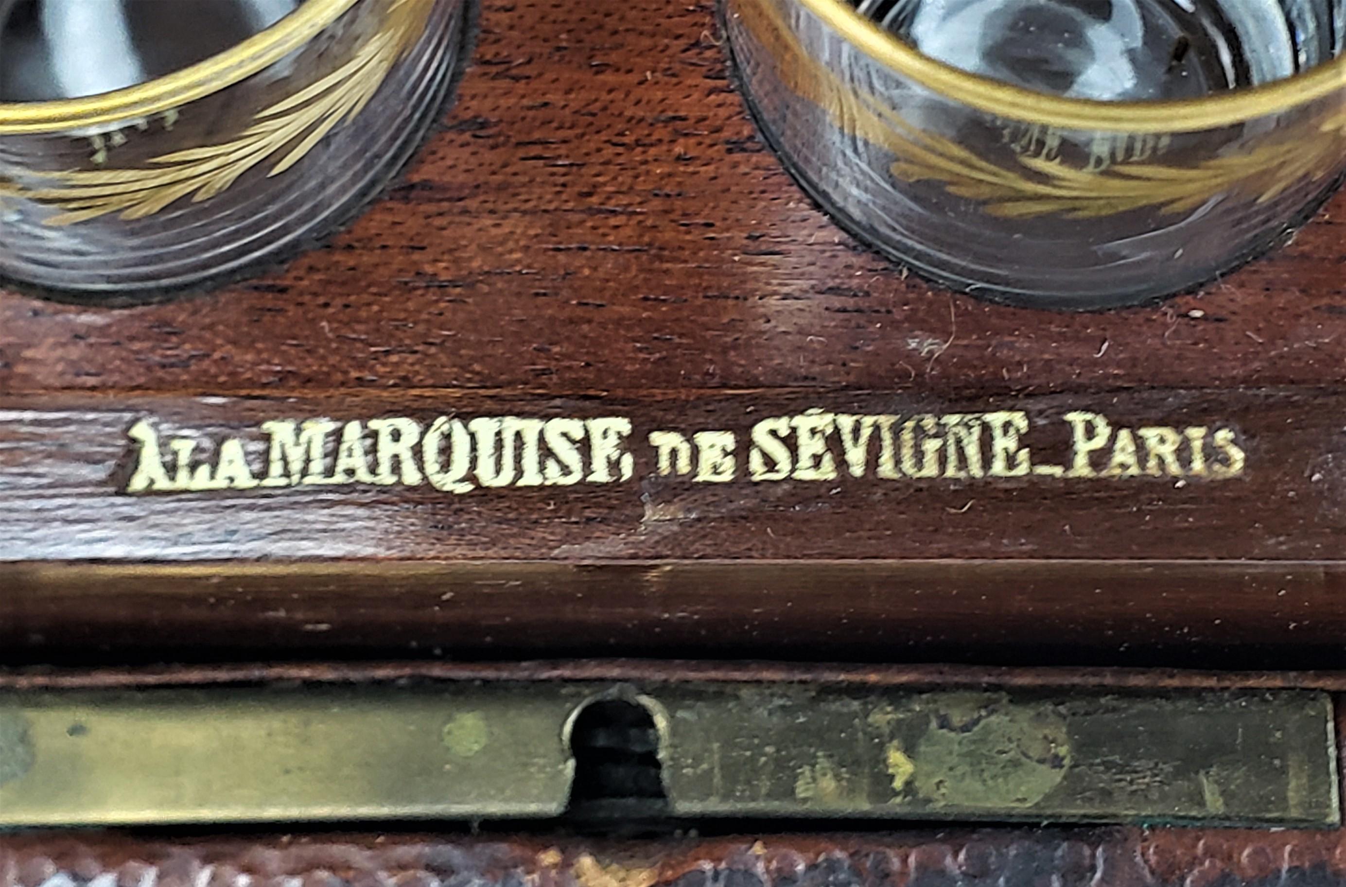 Ensemble de Tantale de la Marquise de Sévigné avec boîte ou coffret à livres figuratif en cuir en vente 1