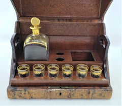 Ensemble de Tantale de la Marquise de Sévigné avec boîte ou coffret à livres figuratif en cuir