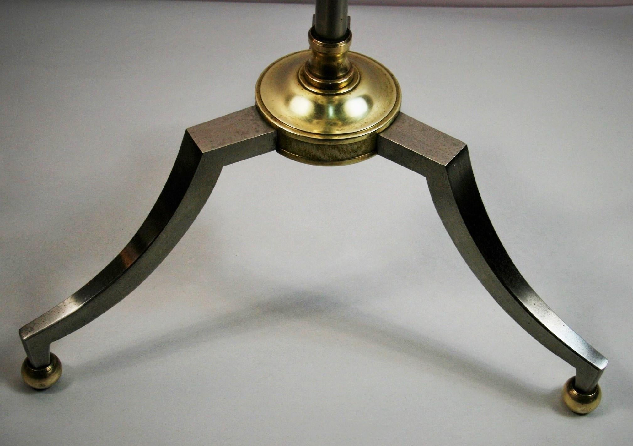 French Mason Jansen  Adjustable Tripod Floor Lamp '2 available' In Good Condition In Douglas Manor, NY