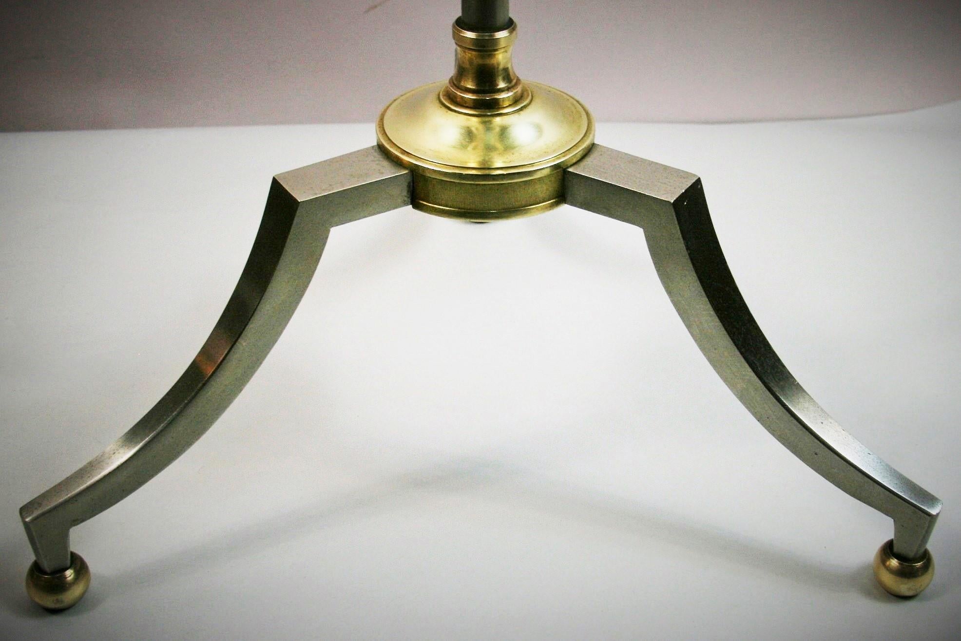 Brass French Mason Jansen  Adjustable Tripod Floor Lamp '2 available'