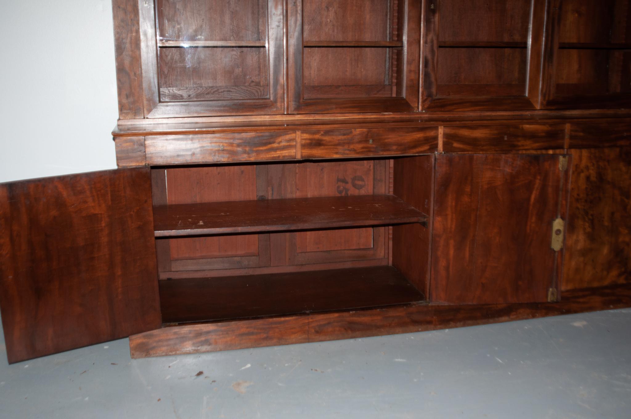 French Massive Mahogany Bibliotheque 4