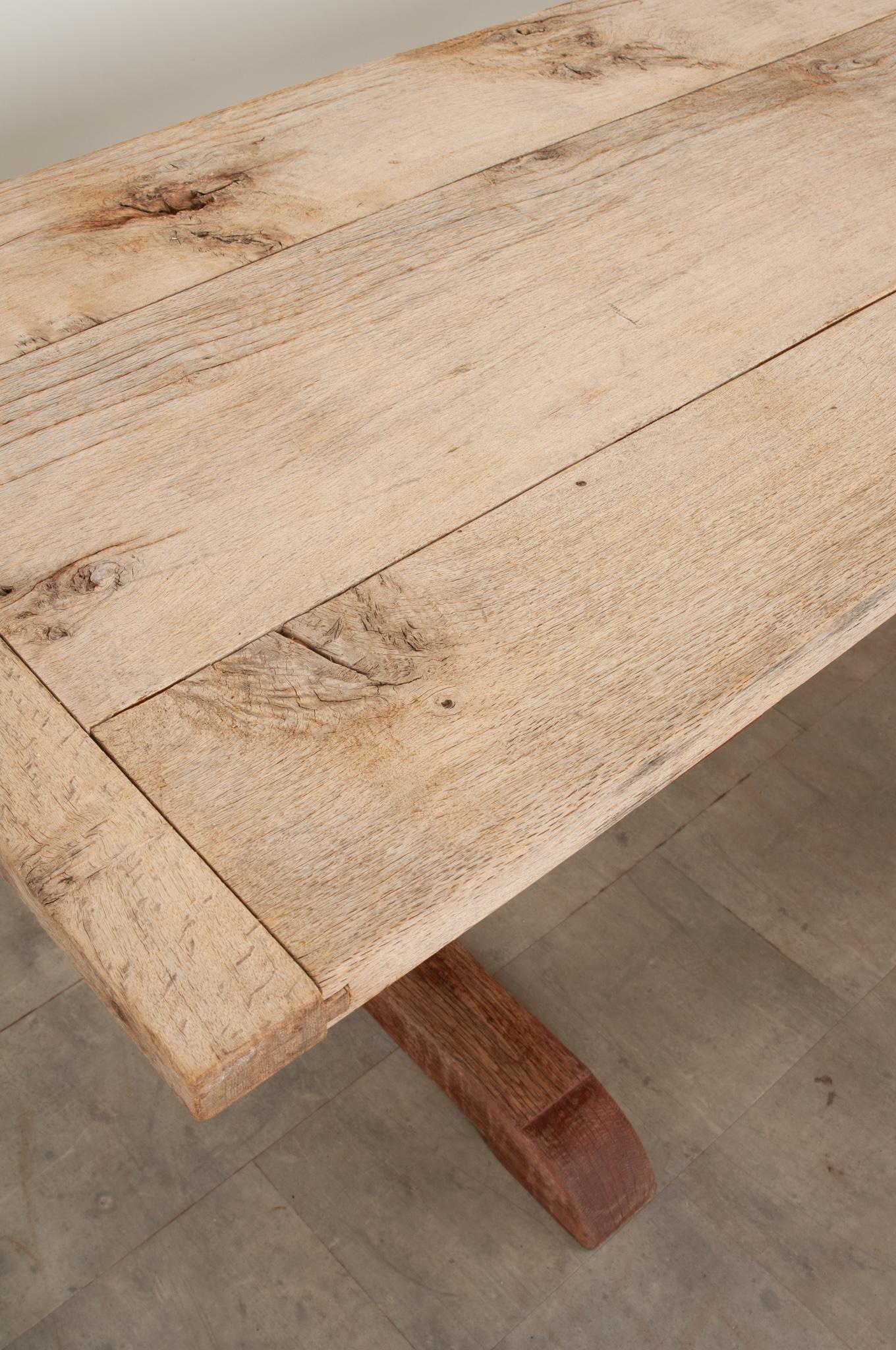 French Massive Trestle Dining Table 3