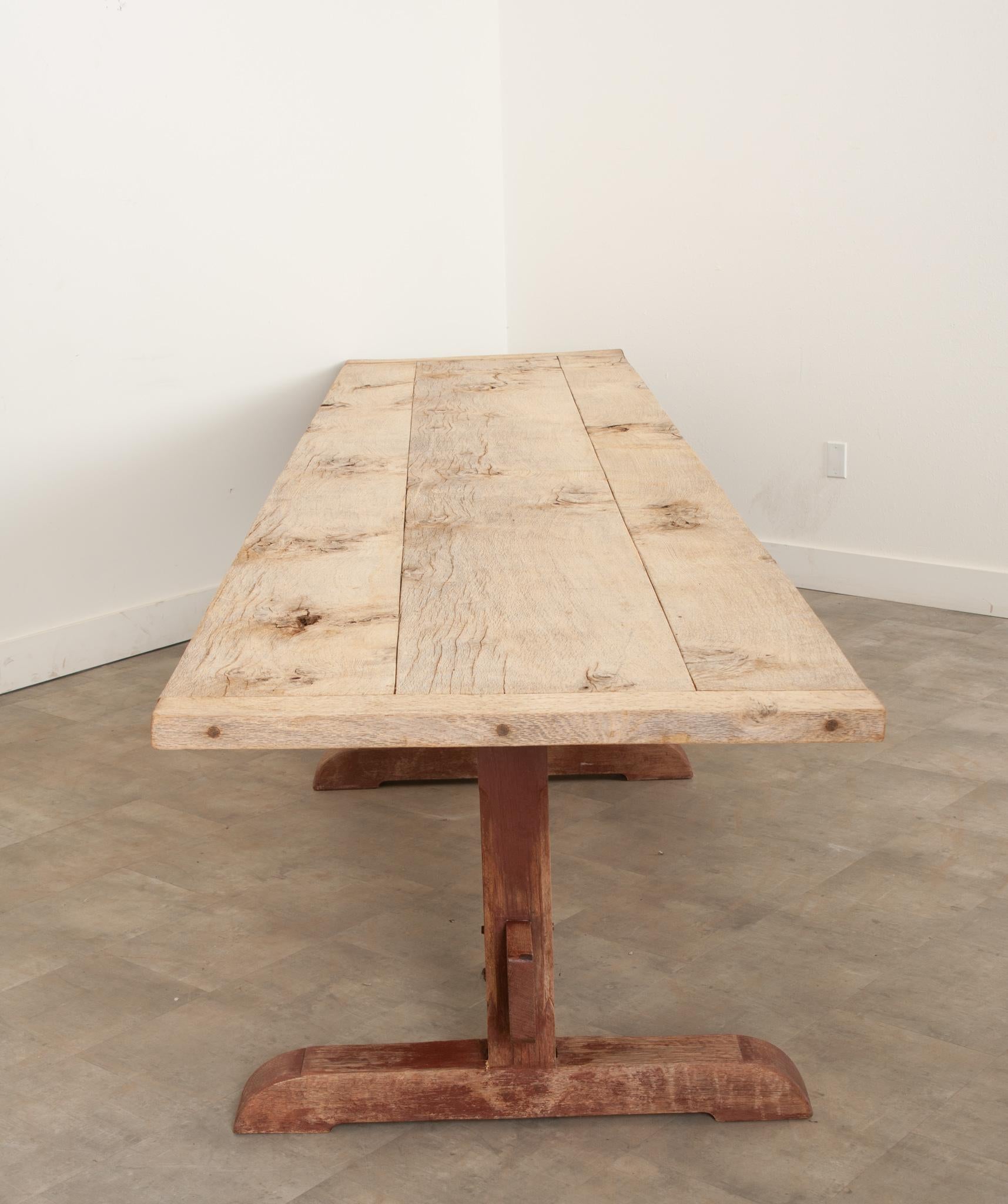 French Massive Trestle Dining Table 6