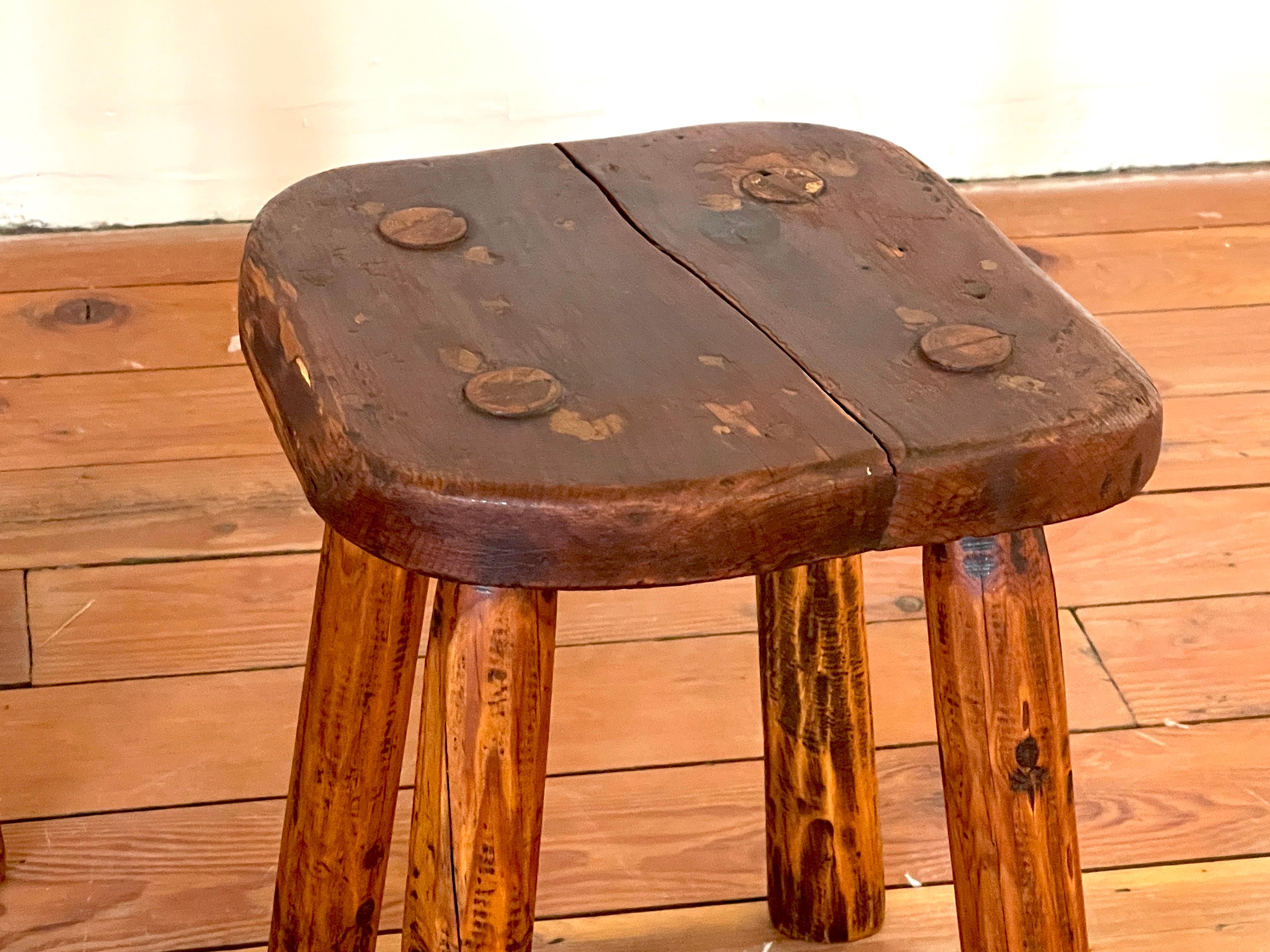 French, Massive Wood Stools For Sale 1