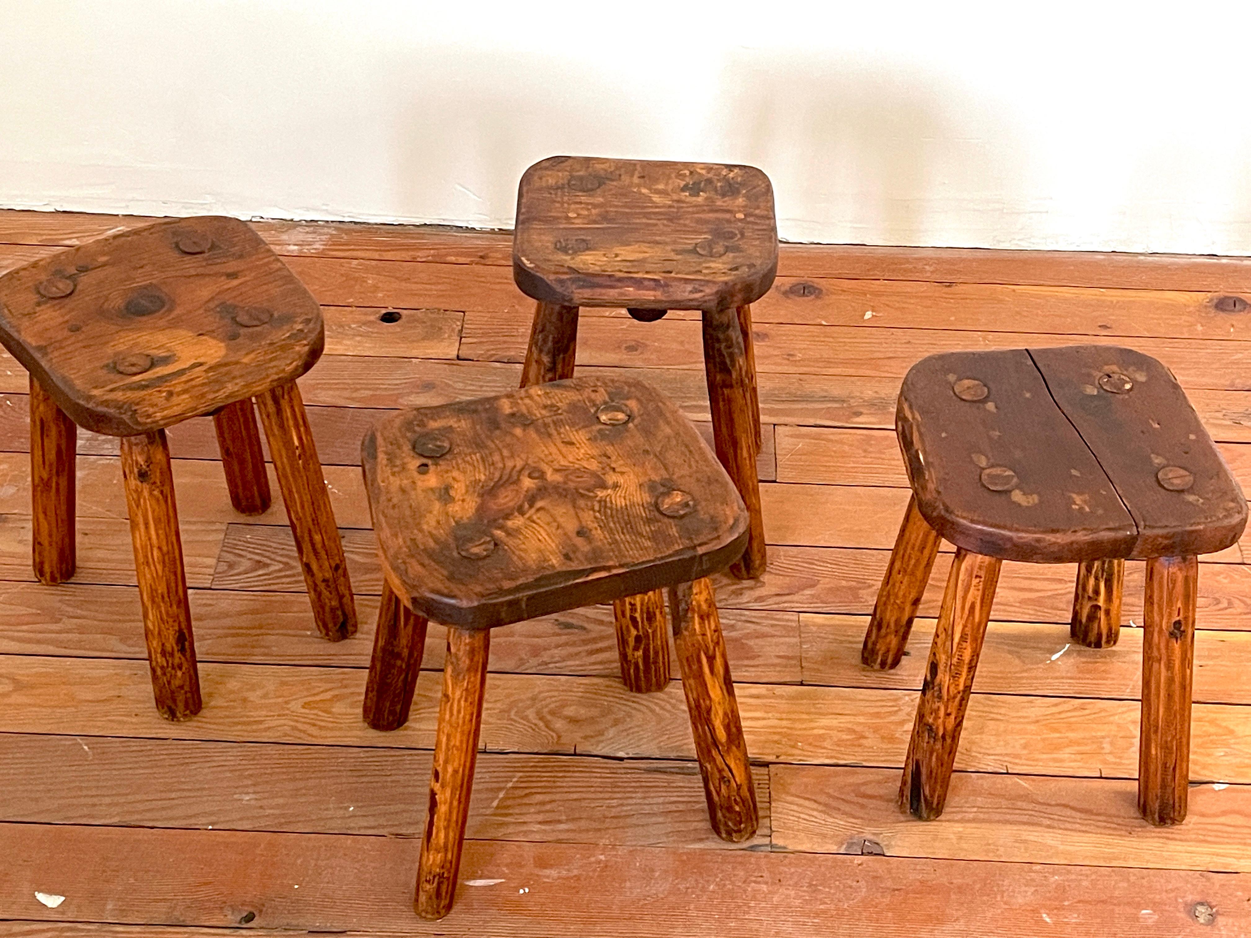 French, Massive Wood Stools For Sale 3