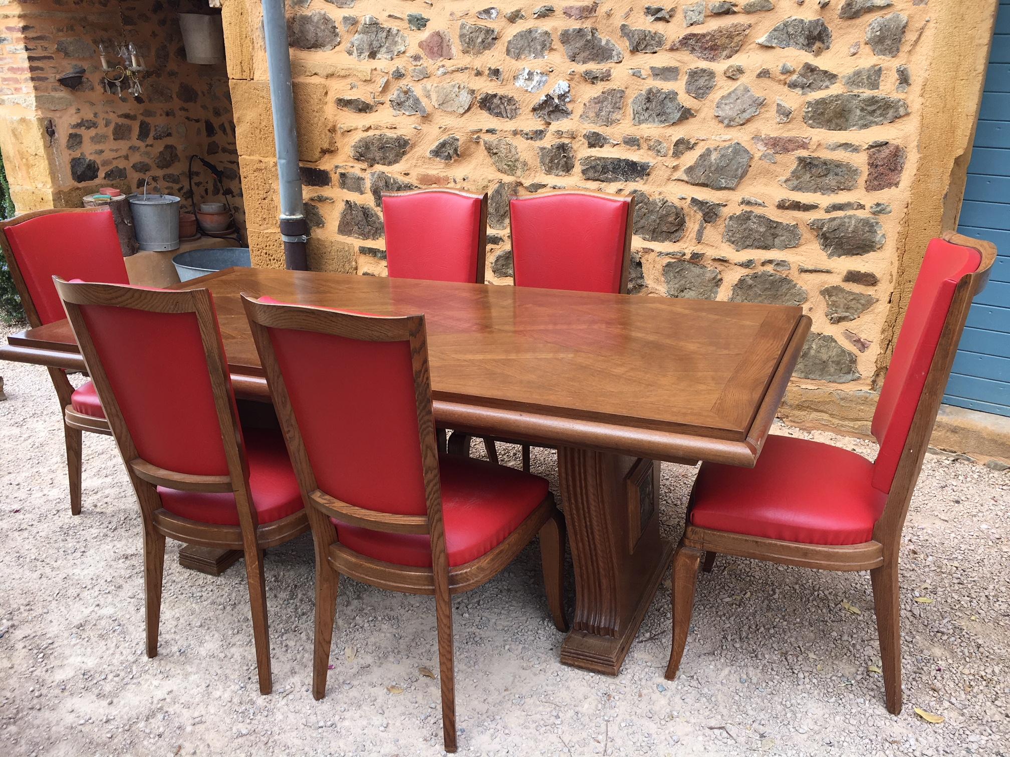 1940s dining table and chairs