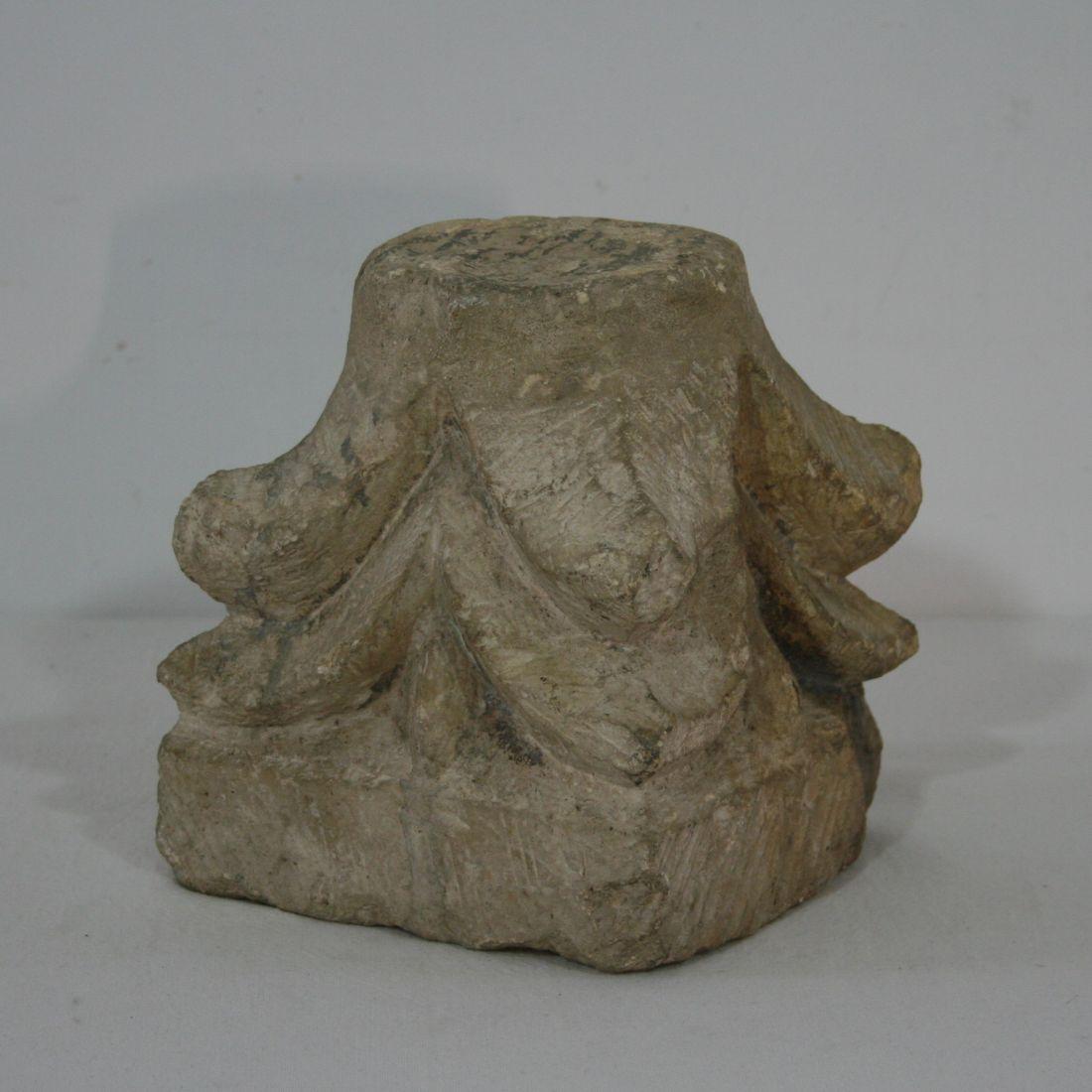 18th Century and Earlier French Medieval Romanesque Limestone Capital