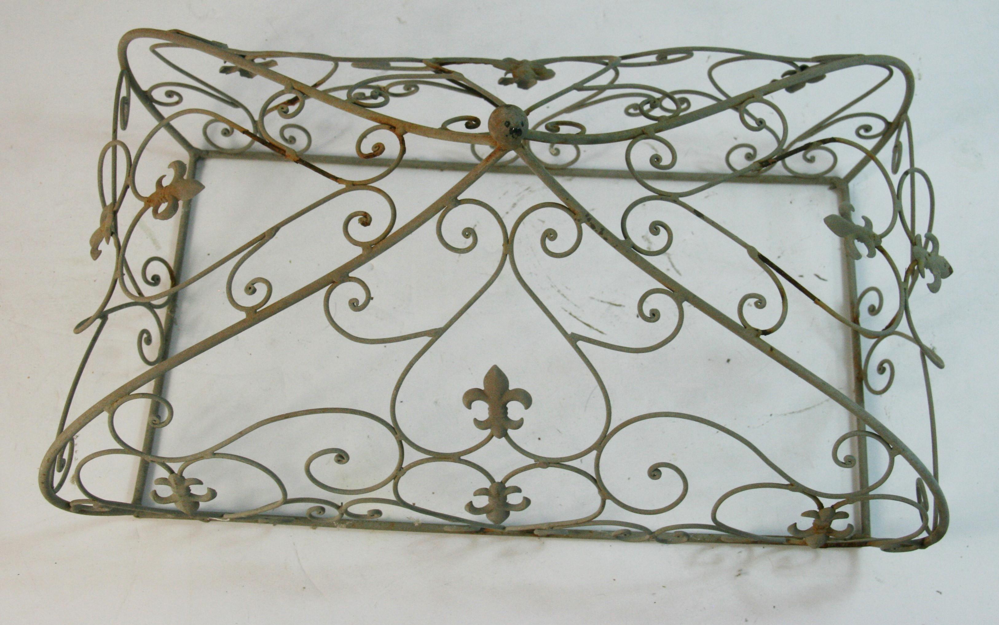 Mid-20th Century Antique French Metal Architectural Domed Garden Ornament # one For Sale