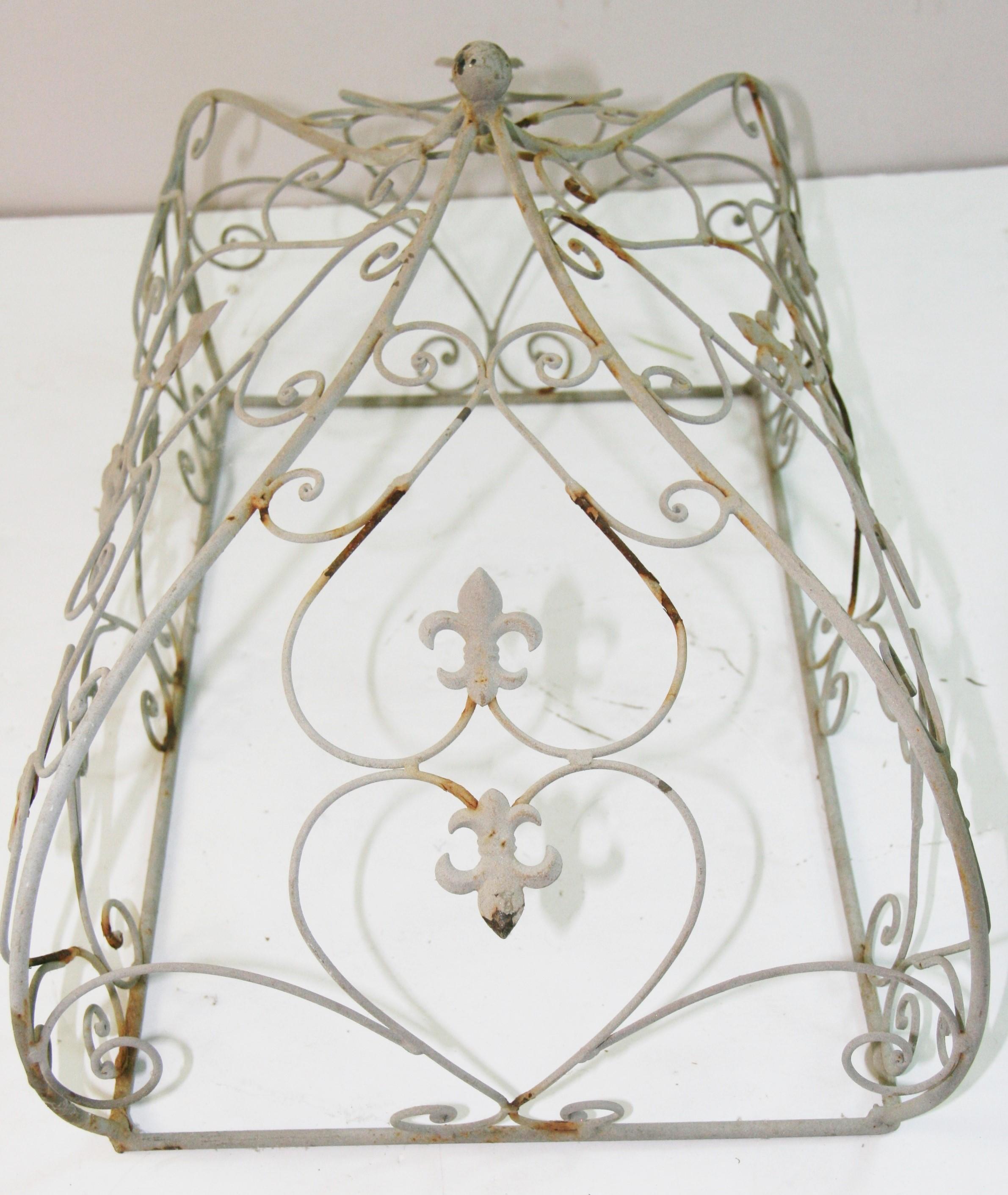 Antique French Metal Architectural Domed Garden Ornament # one For Sale 2