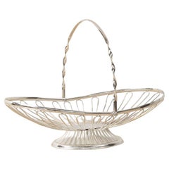 Cesta francesa de metal con asa