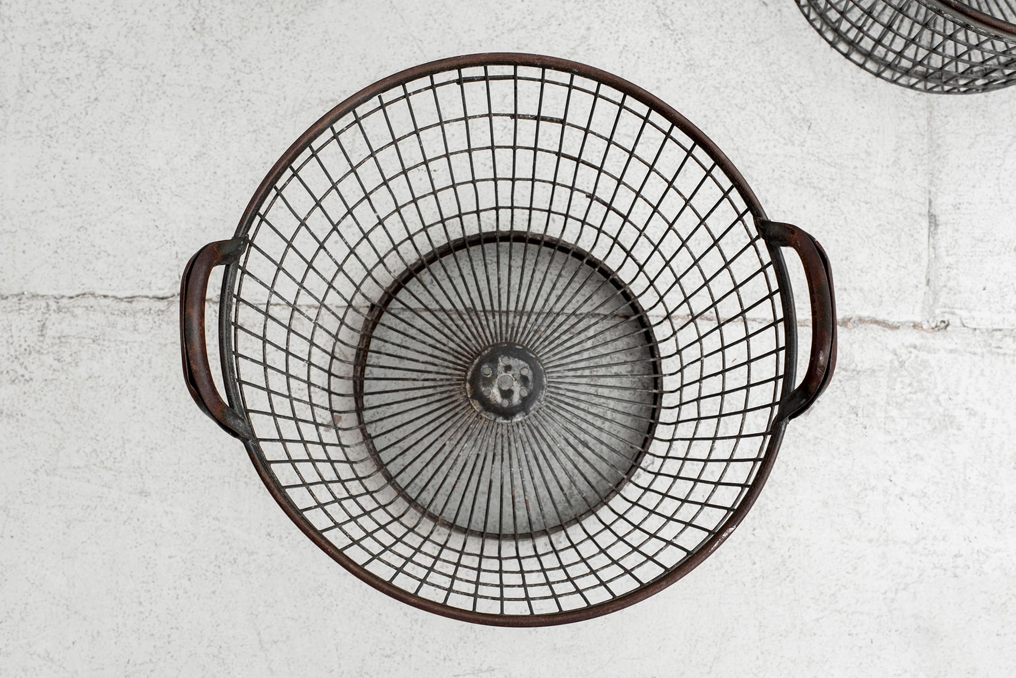 20th Century French Metal Baskets