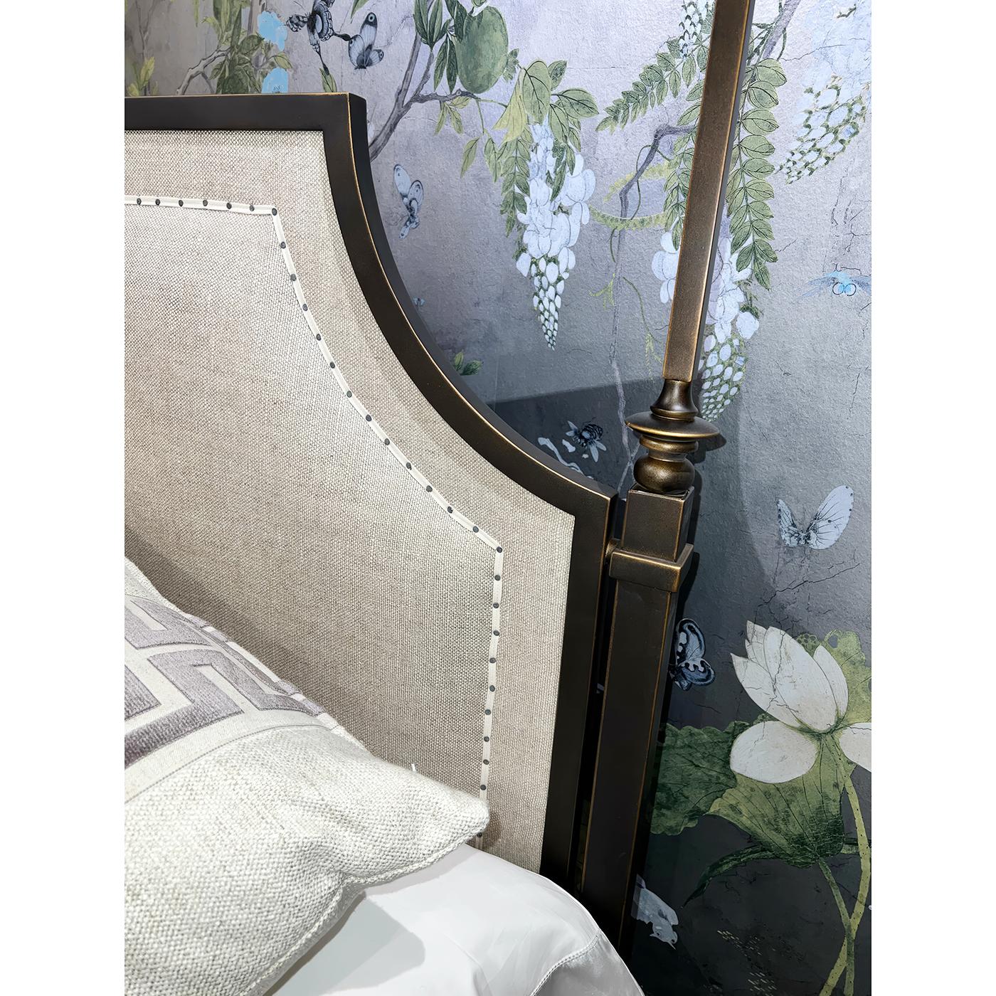 Renaissance French Metal Canopy Bed, King For Sale