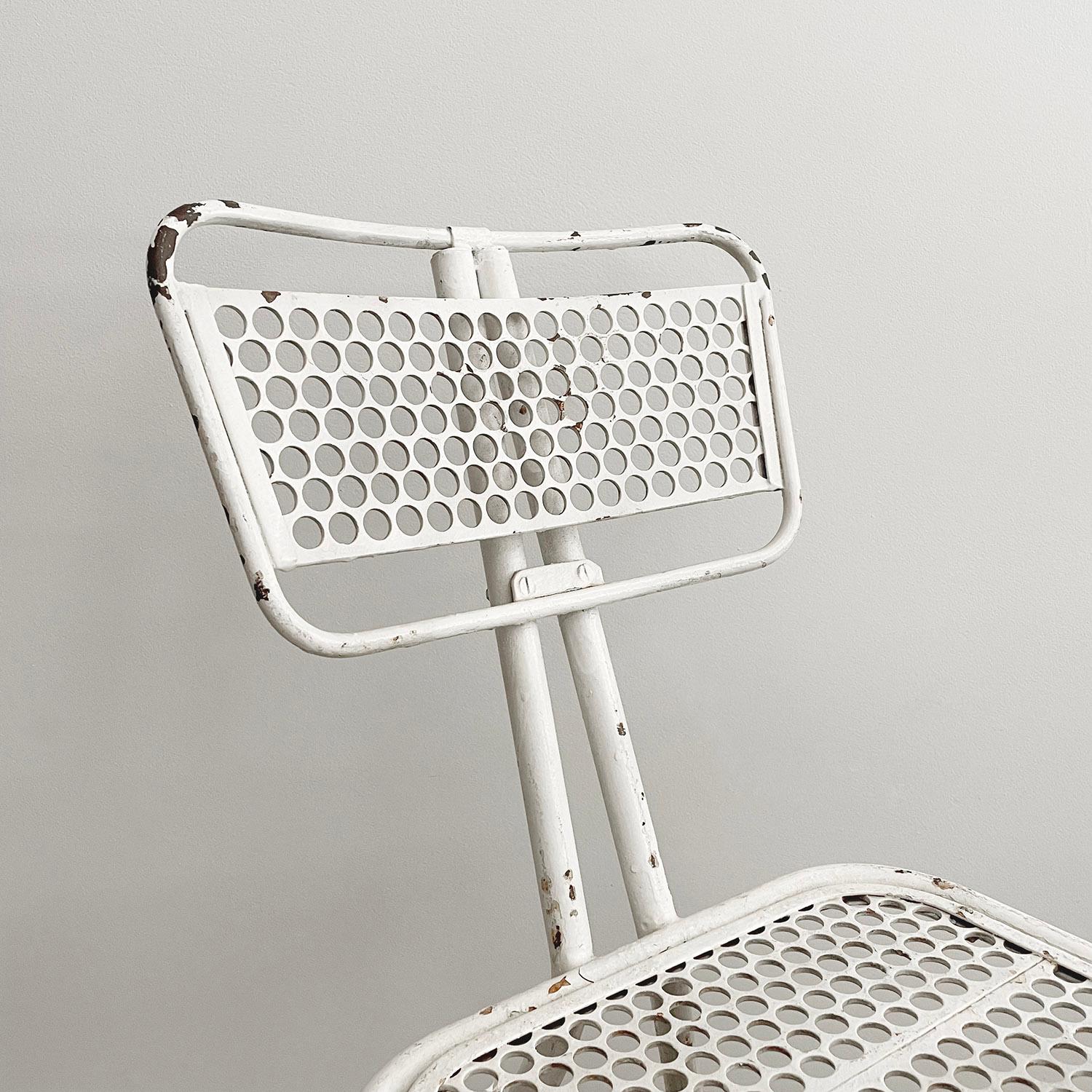 Chaise de bureau en métal de René Malaval Chaise 