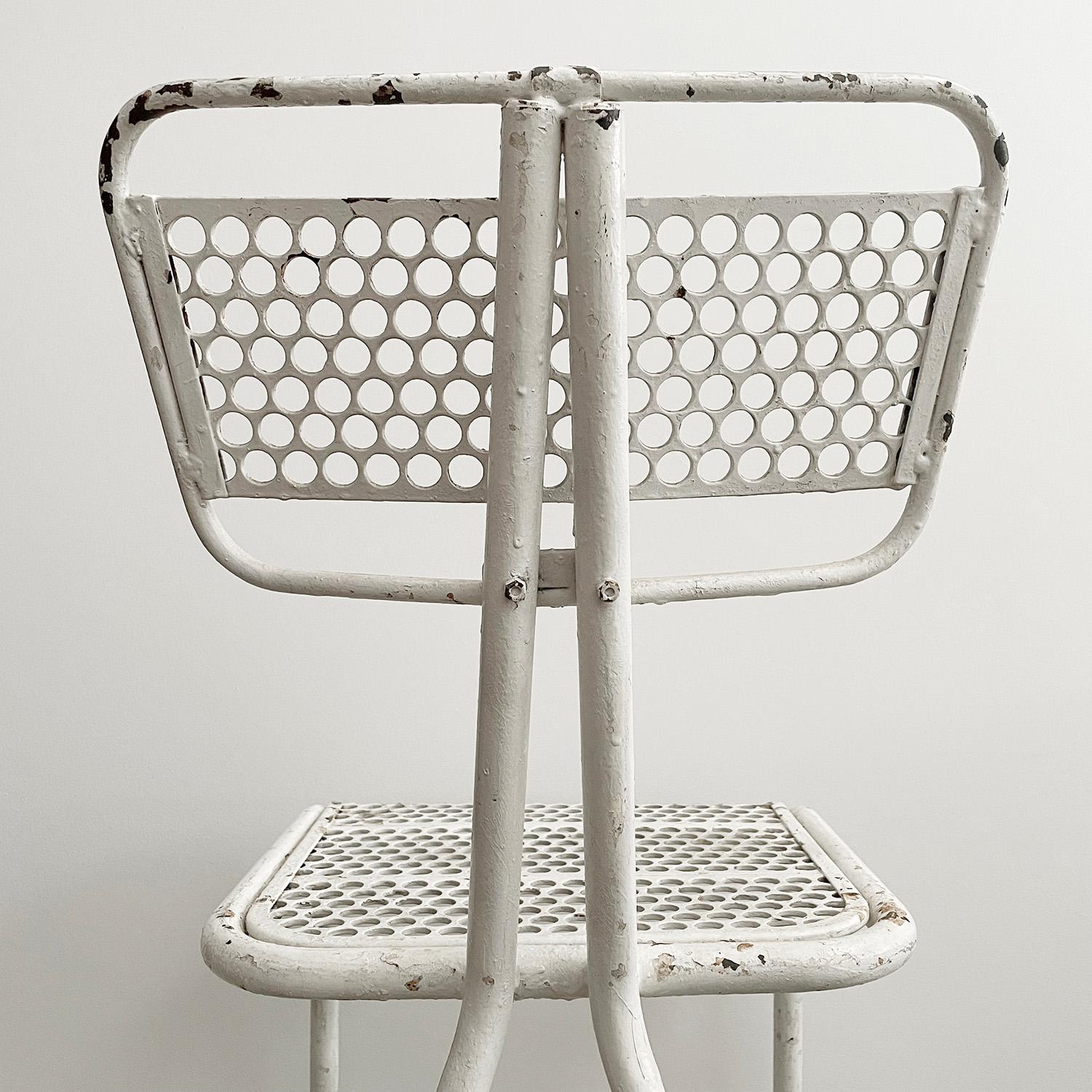 Chaise de bureau en métal de René Malaval Chaise 
