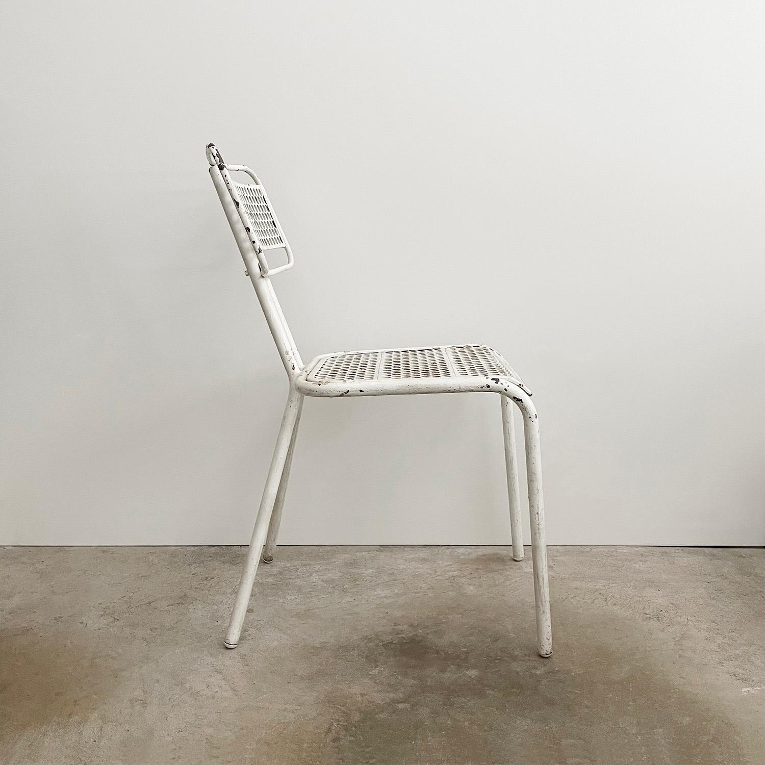 French Metal Desk Chair by René Malaval 