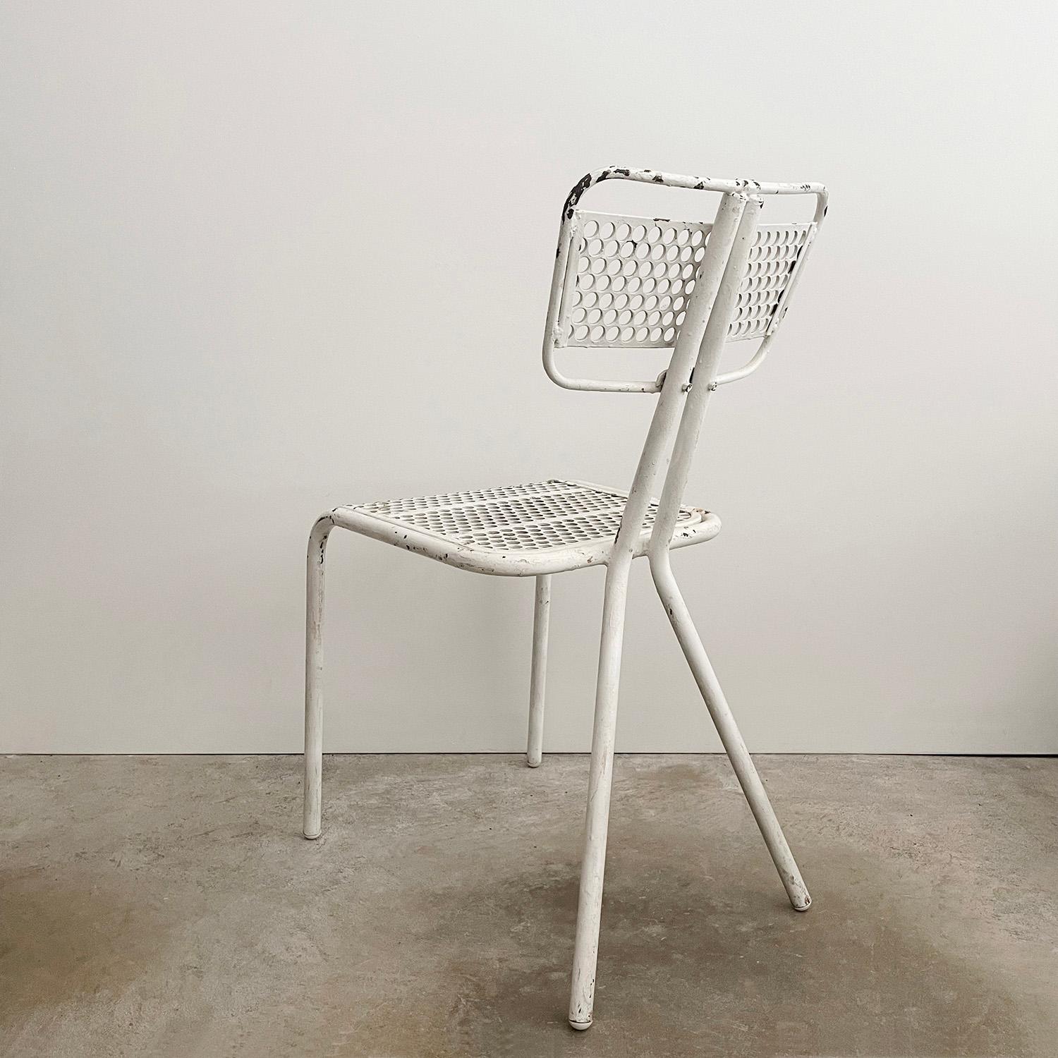 French Metal Desk Chair by René Malaval 