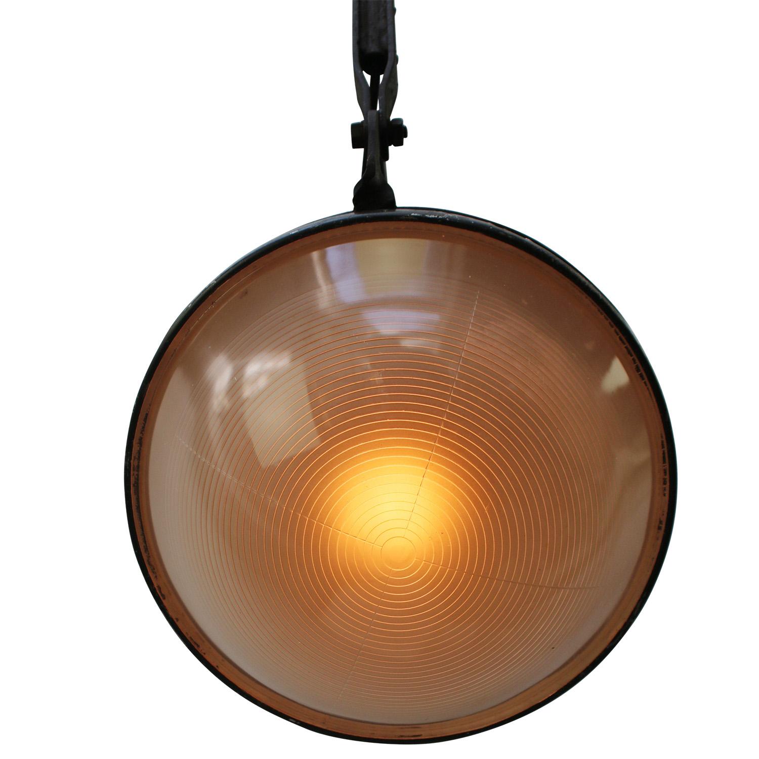 Cast French Metal Frosted Glass Street light For Sale