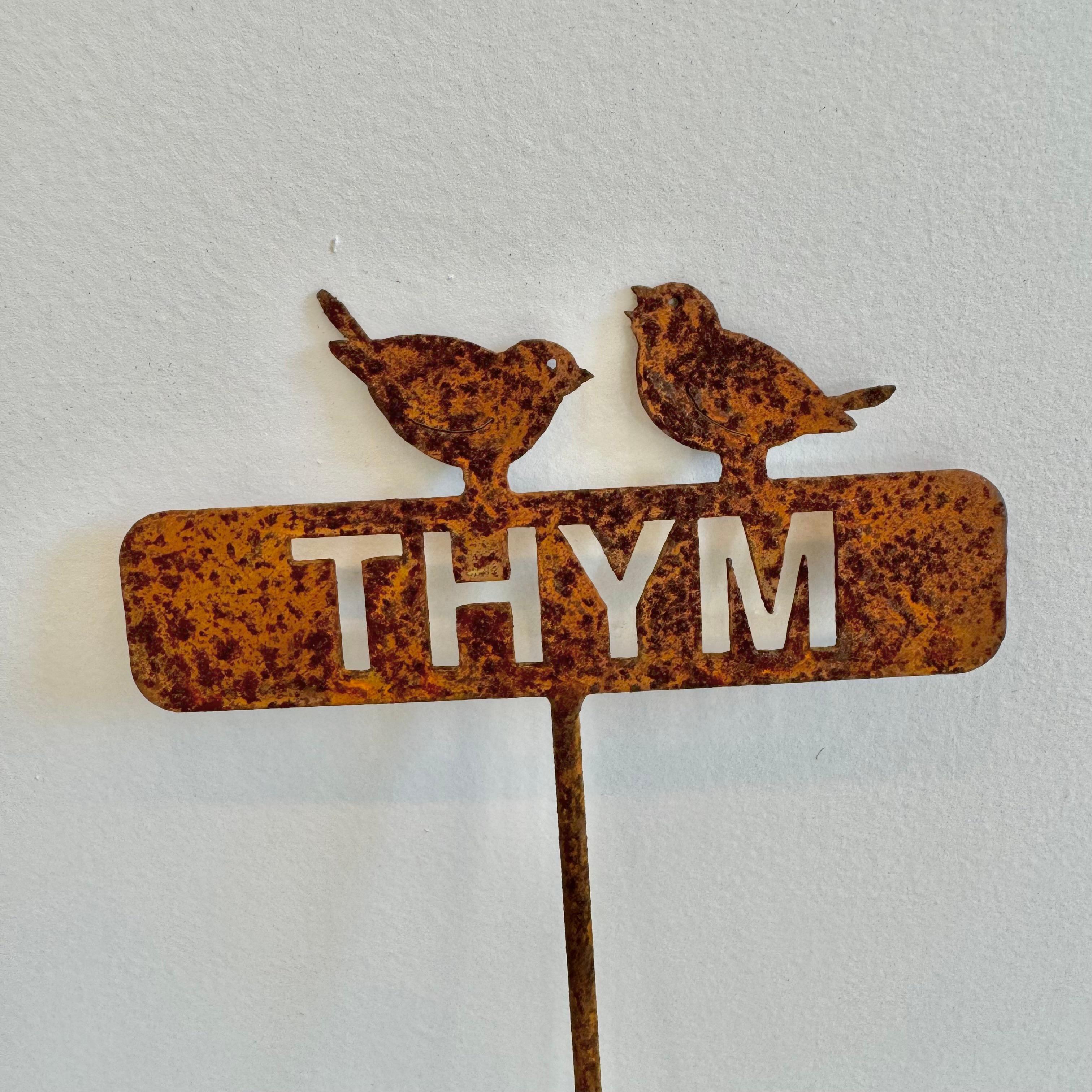 French Metal Garden Herb Markers, 1950s France For Sale 2