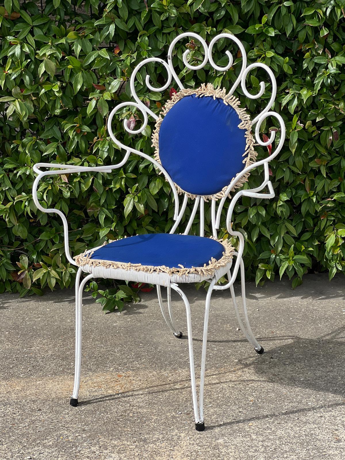 Ensemble de jardin français en métal, 1950 Bon état à Saint Rémy de Provence, FR