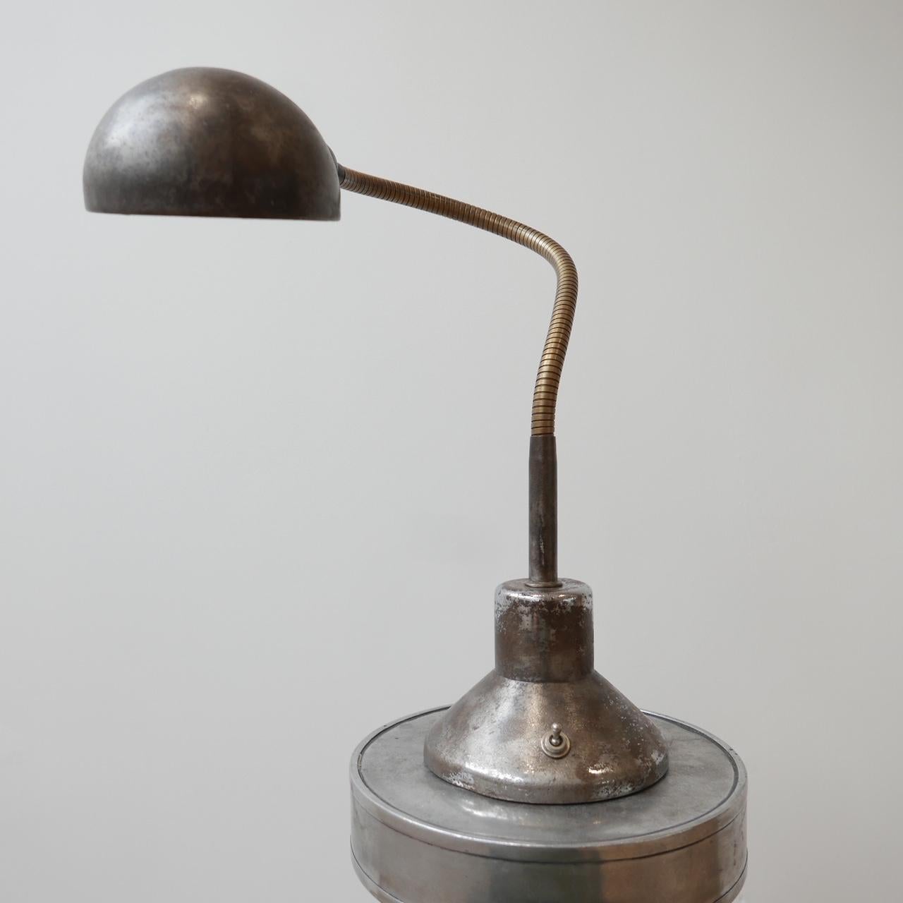 French Metal Industrial Adjustable Task Table Lamp 7