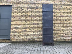 French Metal Industrial Lockers/Vintage Industrial Metal Storage