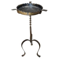 Französisch Metall Midcentury Martini Tisch mit Pfote Füße