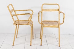 French Metal Outdoor Stacking Chairs