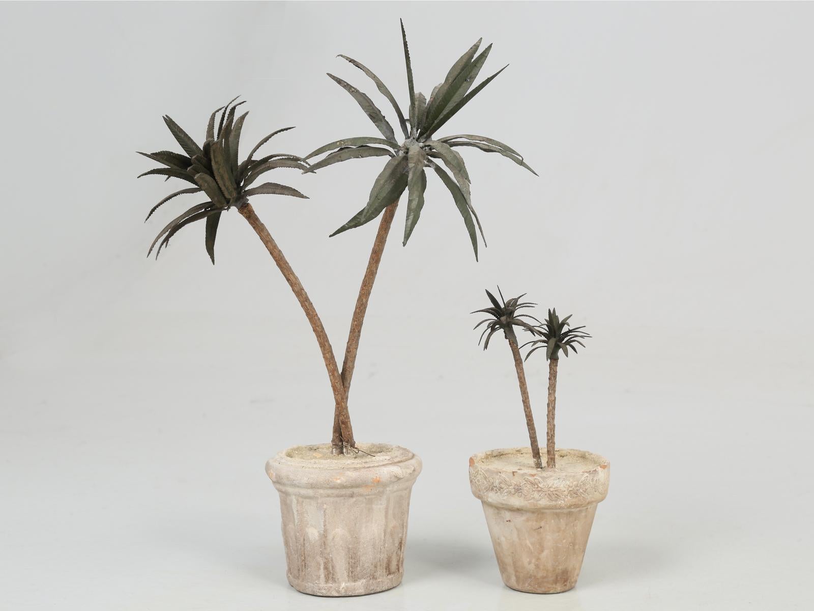 Exquisitely crafted by a French artist, these handmade metal desert plants require no watering and are detailed, so carefully that the longer you look, the more you can begin to appreciate them. We can only guess at their age, but about 50-60 years