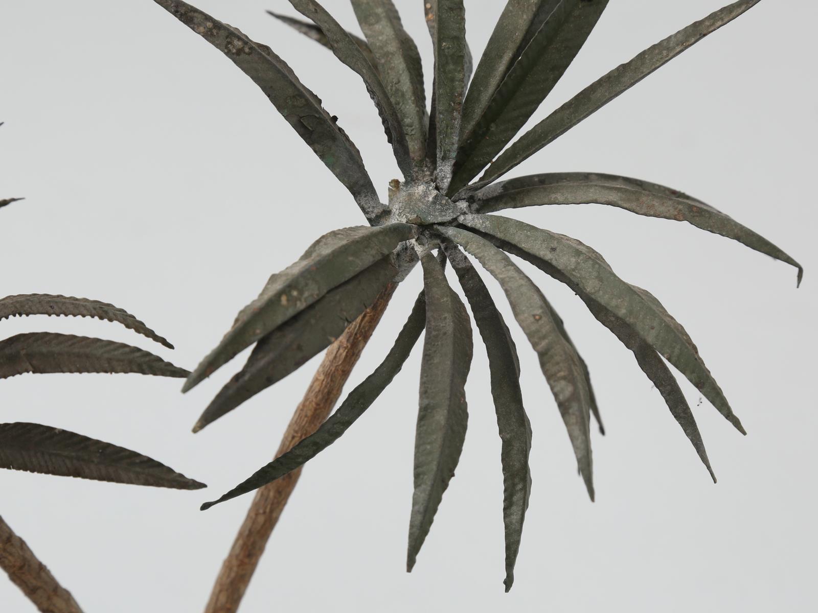 French Metal Palm Trees in Clay Pots In Good Condition In Chicago, IL