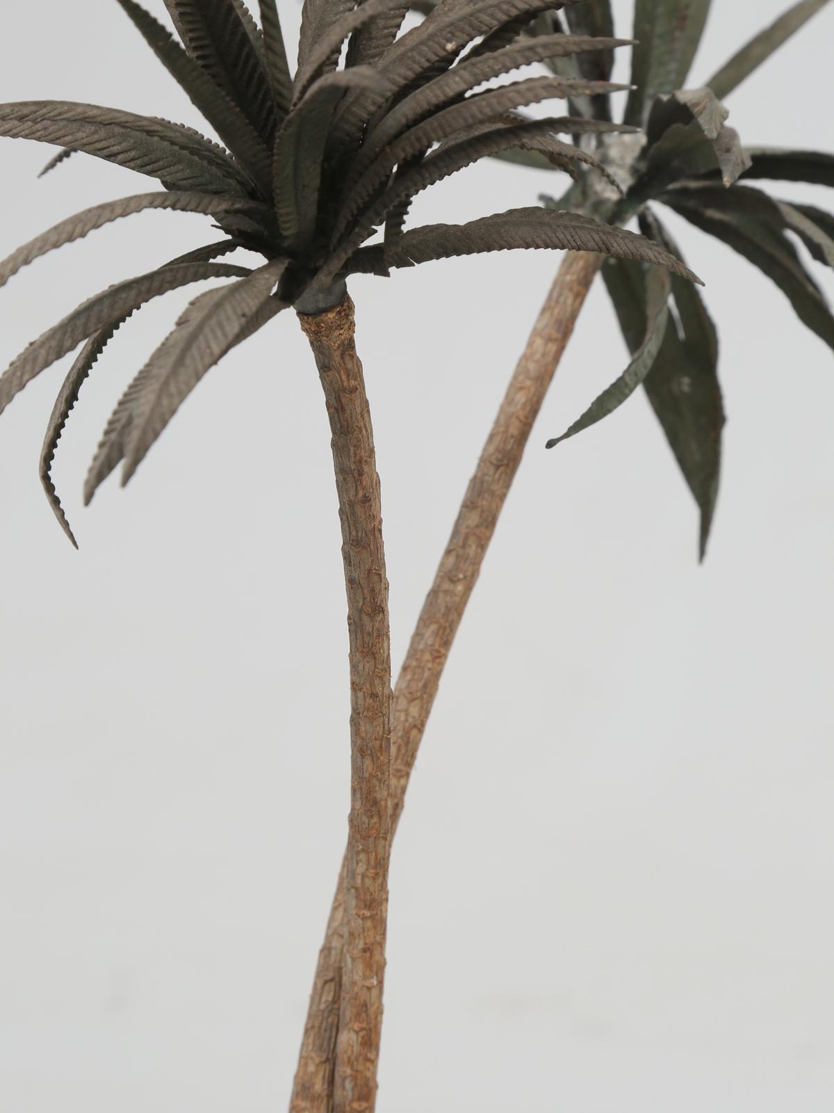 French Metal Palm Trees in Clay Pots 2