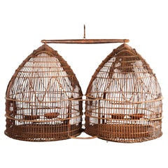 French Metal Wire  Double Bird Cage