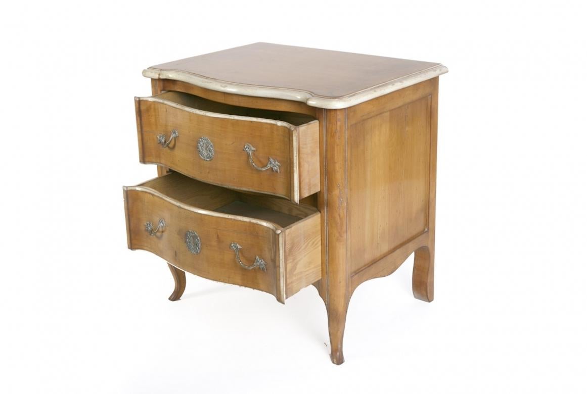 Wood French Michelet Louis XVI Bedside Table, 20th Century For Sale