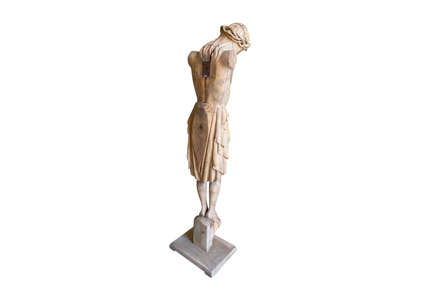 Fruitwood French Mid-16th Century Body Of Christ