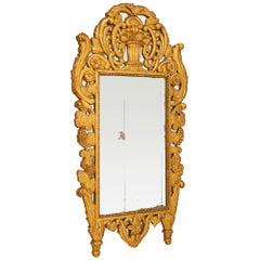 French Mid-18th Century Provincial Giltwood Mirror