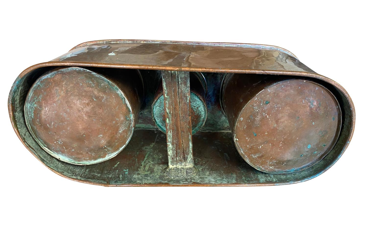 French Mid-19th Century Copper Wine Bottle Cooler For Sale 8