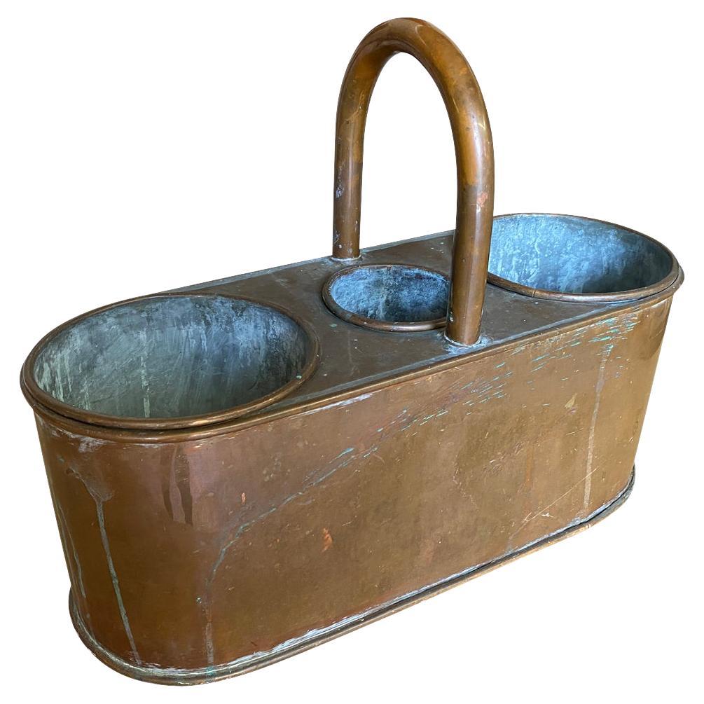 French Mid-19th Century Copper Wine Bottle Cooler For Sale