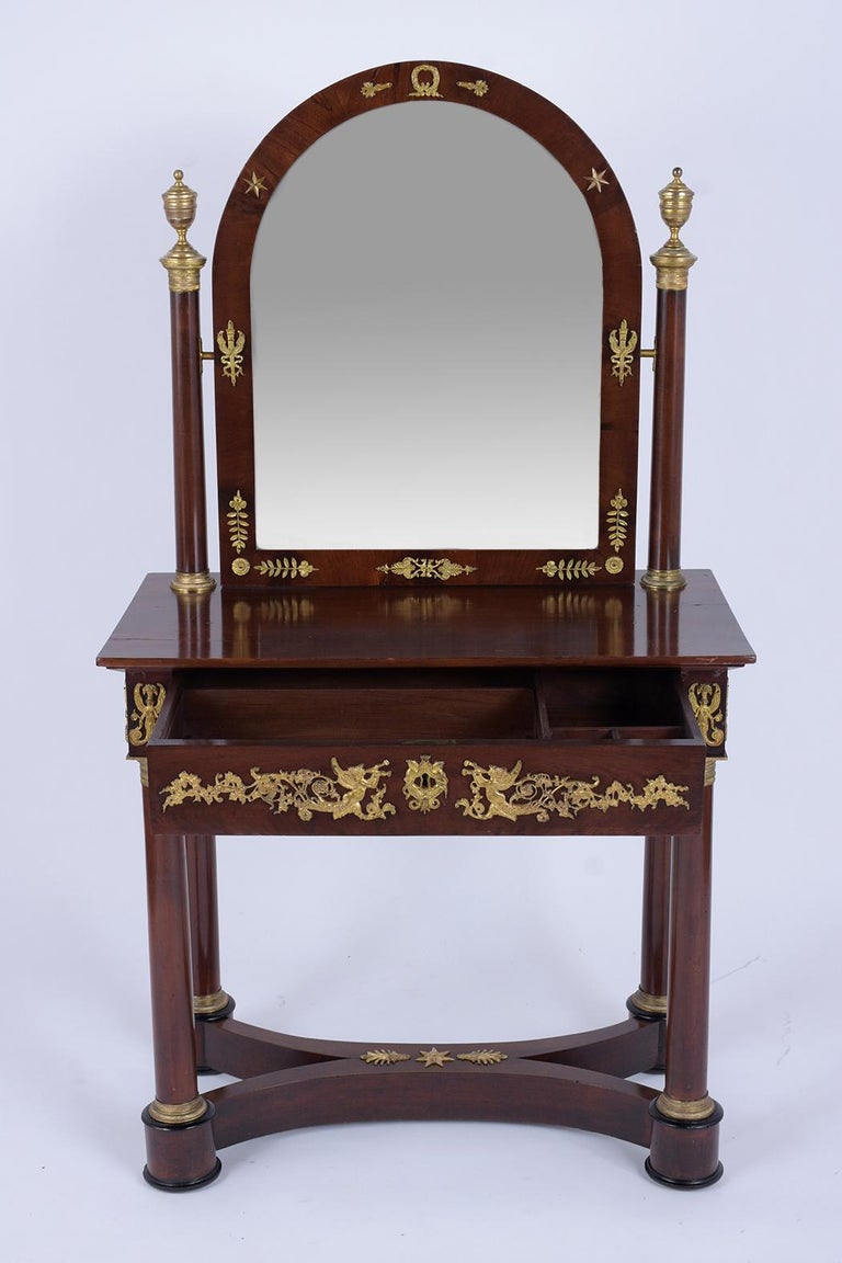 French Mid19th Century Empire Vanity Table For Sale at 1stdibs