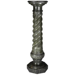 french columns French Mid-19th Century Green Serpentine Marble Column