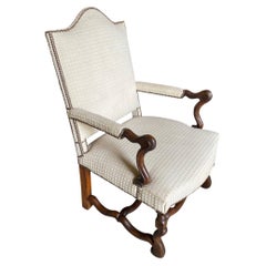 French Mid-19th Century Louis XIII Style Armchair