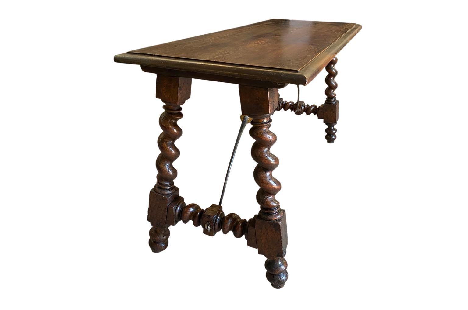 Walnut French Mid-19th Century Louis XIII Style Console Table