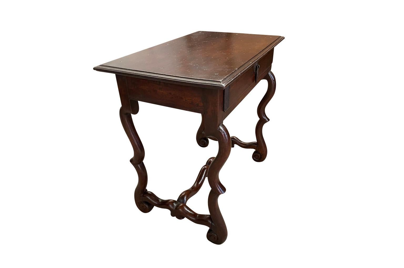 Walnut French Mid-19th Century Louis XIII Style Side Table