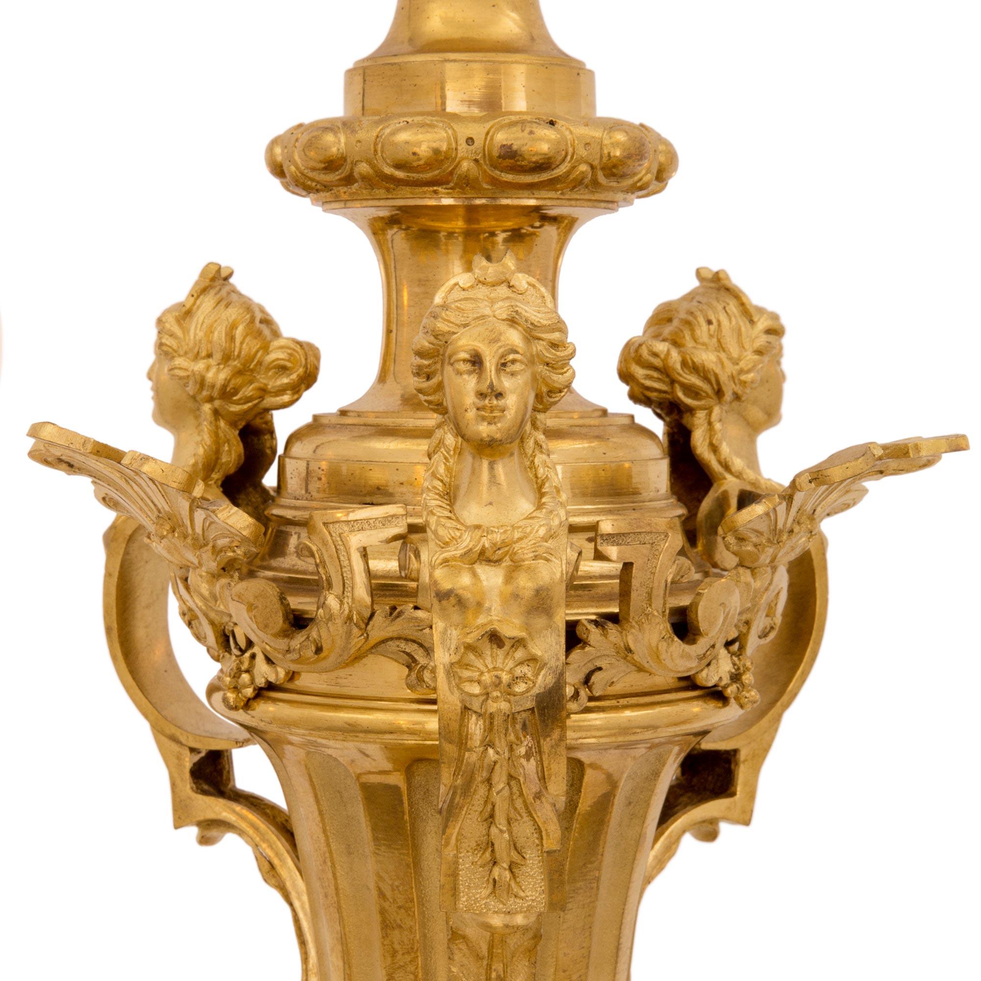 Louis XVI French Mid-19th Century, Louis XIV Style Eight-Arm Ormolu Chandelier For Sale