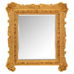 French Mid-19th Century Louis XV Rectangular Giltwood Mirror