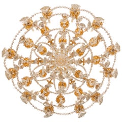 French Mid 19th Century Louis XV St. Ormolu And Baccarat Crystal Chandelier