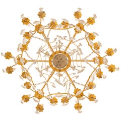 French Mid 19th Century Louis XV St. Ormolu And Baccarat Crystal Chandelier