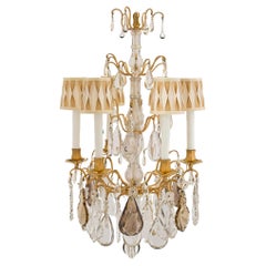 French Mid-19th Century Louis XV Style Baccarat Crystal and Ormolu Chandelier